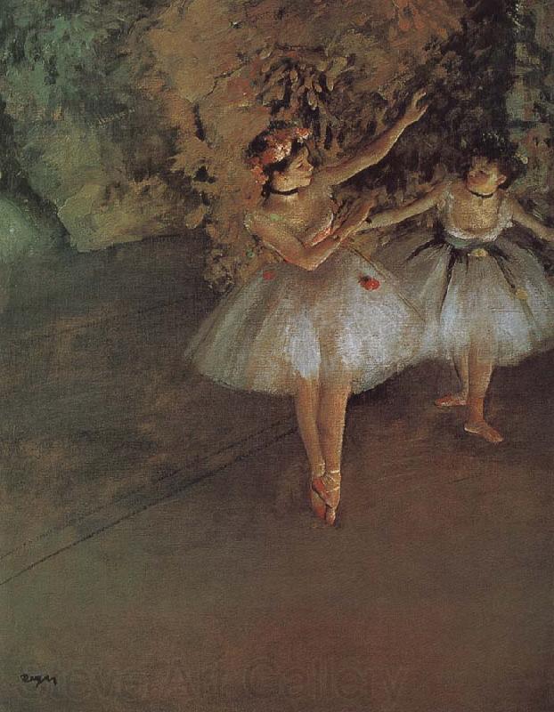 Edgar Degas Two dancer France oil painting art